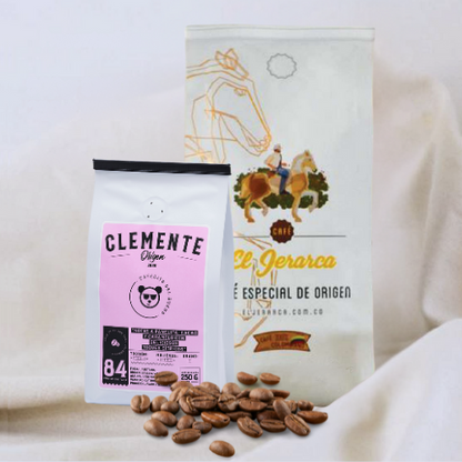 Combo El Jerarca Medium Roast  500 gr / 17.6 oz + Clemente Origen Medium Roast 250 gr / 8.8 oz
